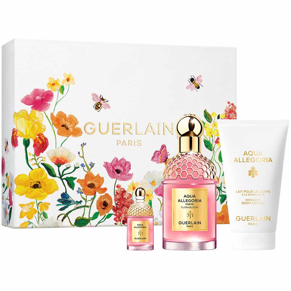 Coffret Guerlain Aqua Allegoria Kit - Perfume Feminino EDP + Loção Corporal + Miniatura